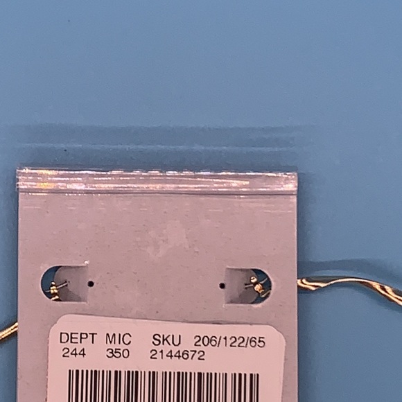 Natasha Gold Tone Hoop Earrings - Picture 3 of 4